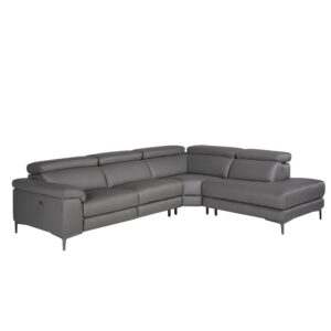 wohnli-moebel-suche-M23004426 Wohnli Möbelsuche - Ecksofa gepolstert in grauem Leder
