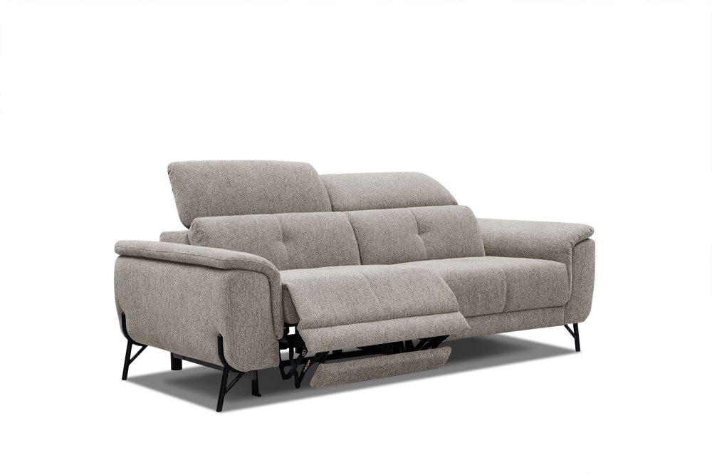 Wohnli Möbelsuche - Sofa 3-Sitzer mit 1 Relaxfunktion und verstellbare Kopfstützen