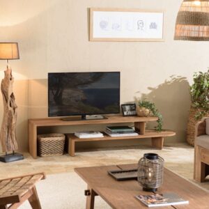 wohnli-moebel-suche-M23006039-1 Modulares TV-Möbel aus natürlichem recyceltem Teakholz L160 160x41x40cm Holz Braun MACABANE Möbel Wohnzimmermöbel TV-Möbel