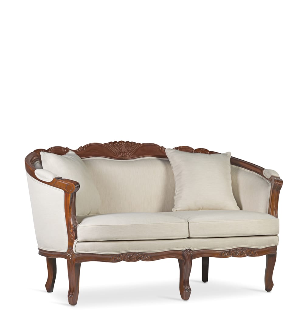 Wohnli Möbelsuche - 2-Sitzer Sofa aus Holz und Polyester