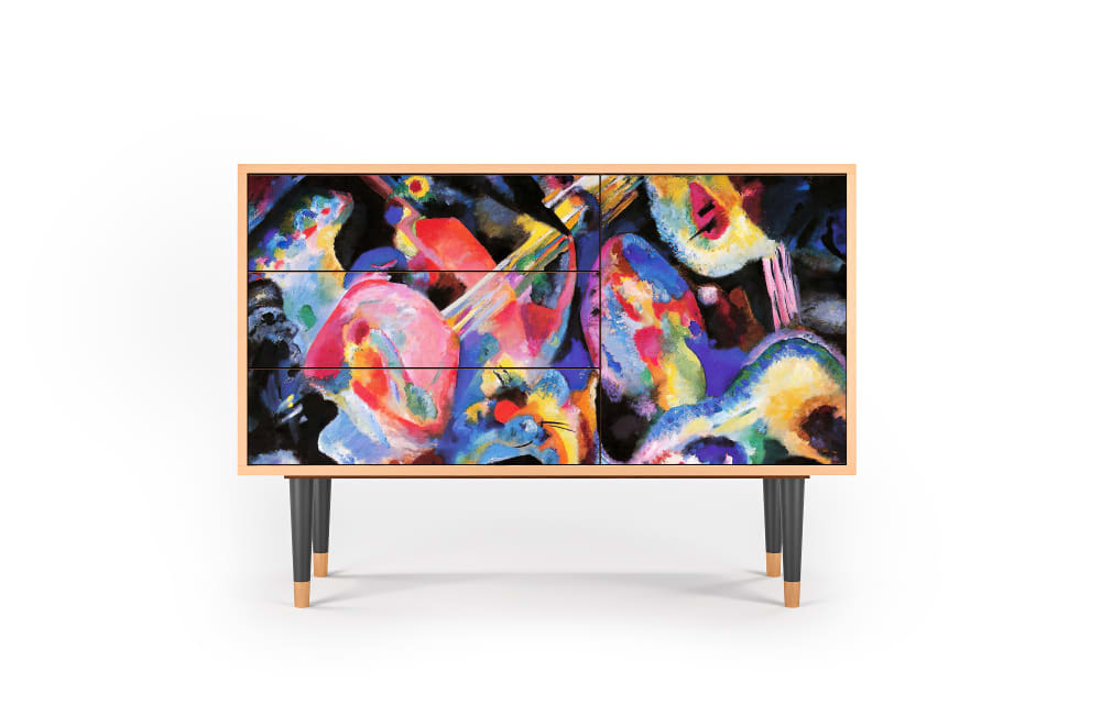 wohnli-moebel-suche-M23010275 Wohnli Möbelsuche - Sideboard bunt mit 3 Schubladen und 1 Tür L 115 cm