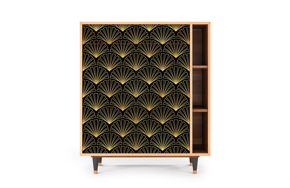 wohnli-moebel-suche-M23010385 Wohnli Möbelsuche - Sideboard schwarz mit 2 Schubladen und 2 Türen L 94 cm