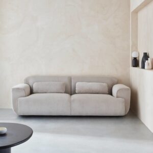 3-Sitzer-Sofa Cordbezug 230x73x98cm Samt Beige sweeek Sofas und Sessel Sofas 2-Sitzer-Sofas & 3-Sitzer-Sofas