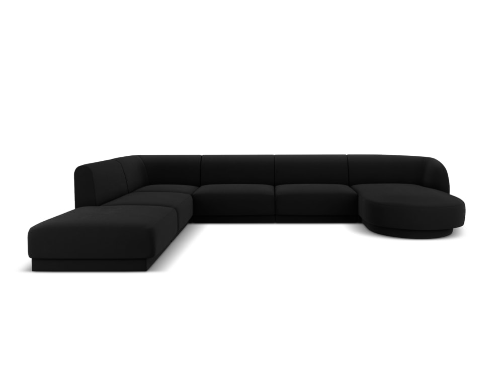 wohnli-moebel-suche-M23014271 Wohnli Möbelsuche - 6-Sitzer Panorama-Ecksofa links aus Samt