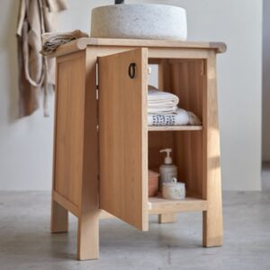 63x83x55cm Holz Beige Tikamoon Möbel Badezimmermöbel Badezimmerschränke