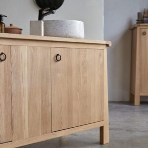 160x83x55cm Holz Beige Tikamoon Möbel Badezimmermöbel Badezimmerschränke