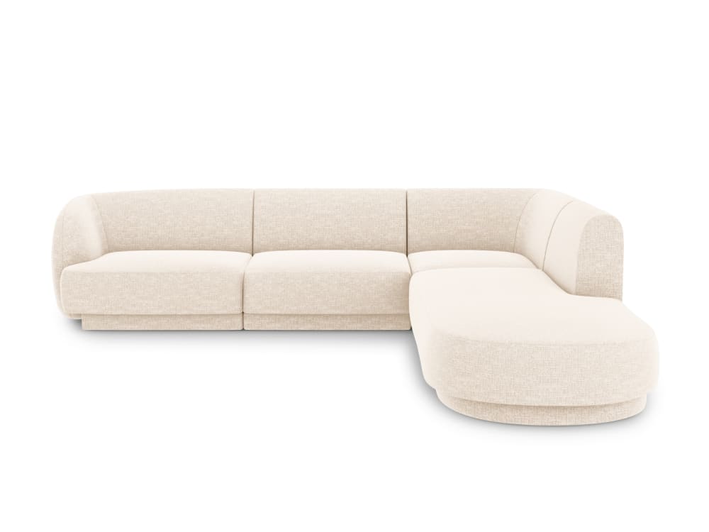 Wohnli Möbelsuche - 6-Sitzer Ecksofa rechts aus Chenille-Stoff