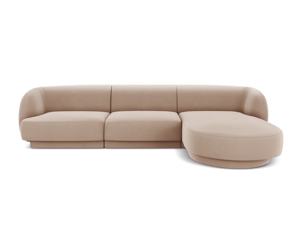 Wohnli Möbelsuche - 4-Sitzer Ecksofa rechts aus Samt