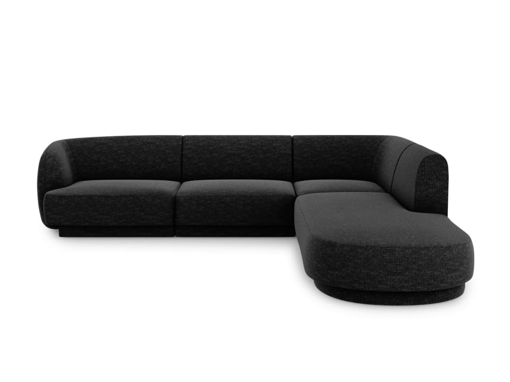 Wohnli Möbelsuche - 6-Sitzer Ecksofa rechts aus Chenille-Stoff