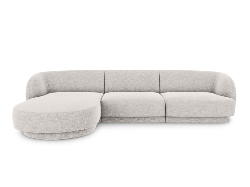 Wohnli Möbelsuche - 4-Sitzer Ecksofa links aus Chenille-Stoff