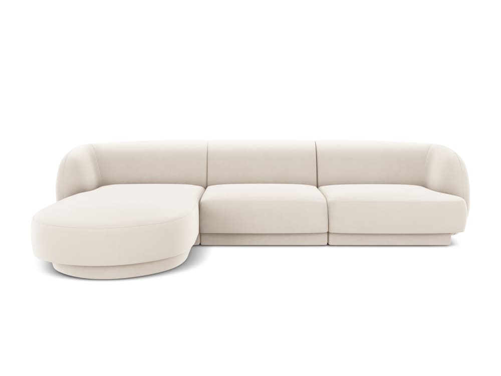 Wohnli Möbelsuche - 4-Sitzer Ecksofa links aus Samt
