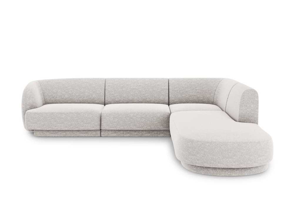 Wohnli Möbelsuche - 6-Sitzer Ecksofa rechts aus Chenille-Stoff