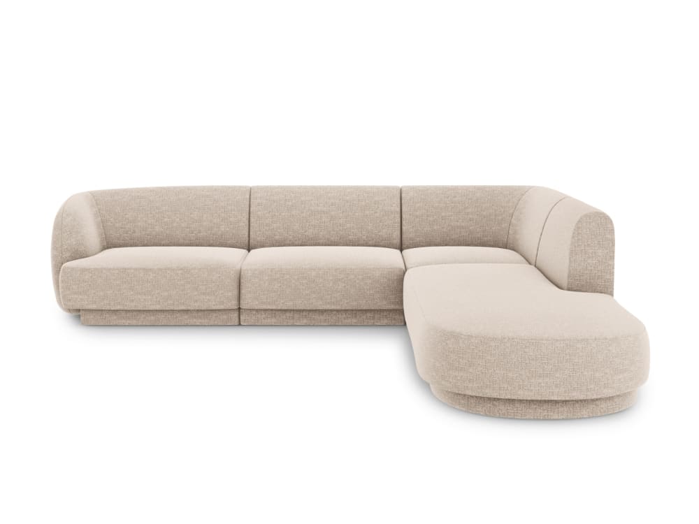 Wohnli Möbelsuche - 6-Sitzer Ecksofa rechts aus Chenille-Stoff