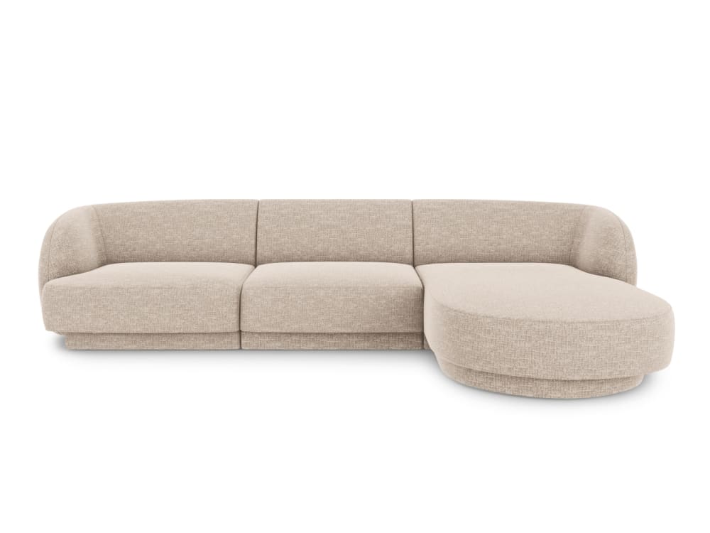 Wohnli Möbelsuche - 4-Sitzer Ecksofa rechts aus Chenille-Stoff
