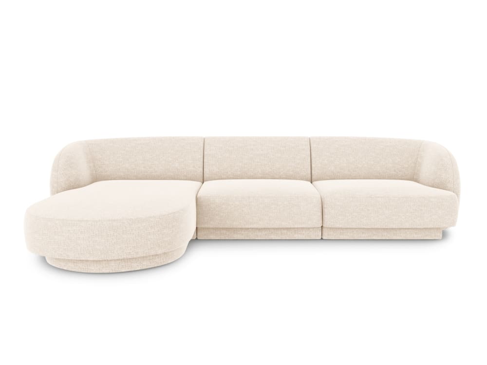 Wohnli Möbelsuche - 4-Sitzer Ecksofa links aus Chenille-Stoff