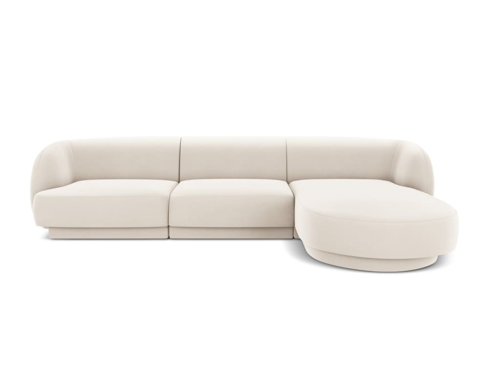 Wohnli Möbelsuche - 4-Sitzer Ecksofa rechts aus Samt