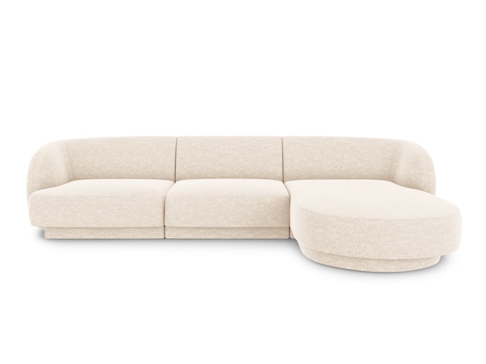 Wohnli Möbelsuche - 4-Sitzer Ecksofa rechts aus Chenille-Stoff