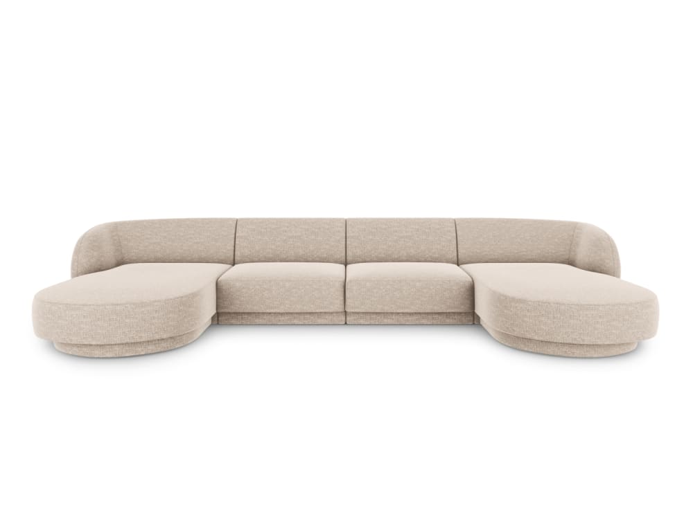 Wohnli Möbelsuche - 5-Sitzer Panorama-Sofa aus Chenille-Stoff