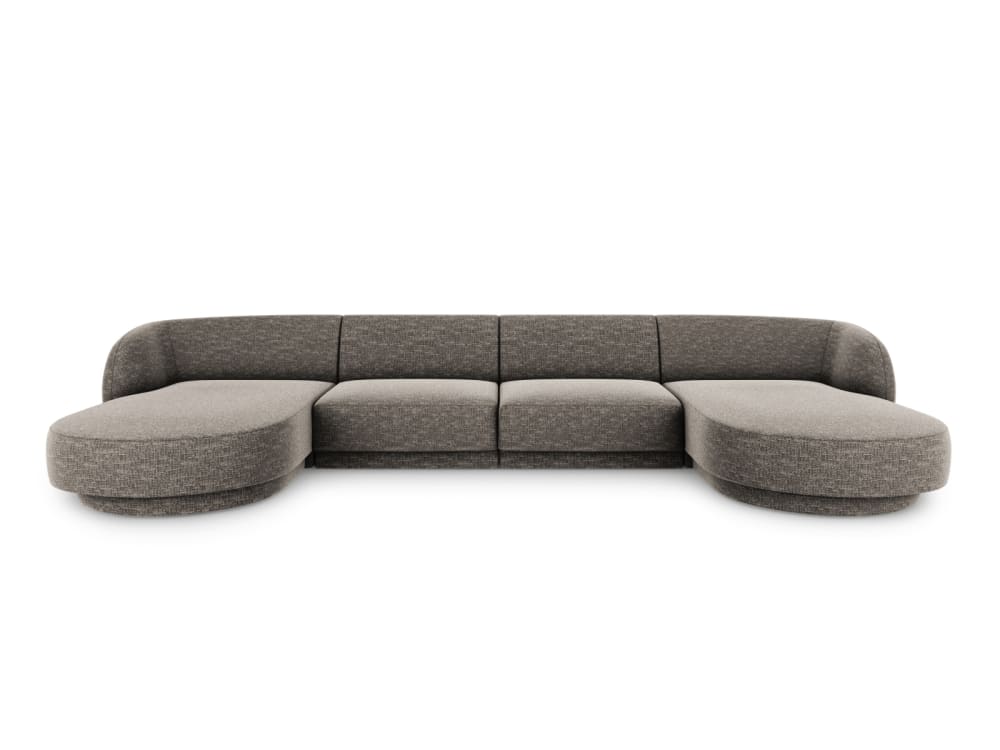 Wohnli Möbelsuche - 5-Sitzer Panorama-Sofa aus Chenille-Stoff