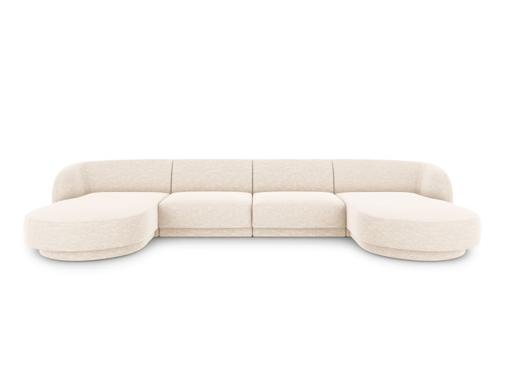 Wohnli Möbelsuche - 5-Sitzer Panorama-Sofa aus Chenille-Stoff