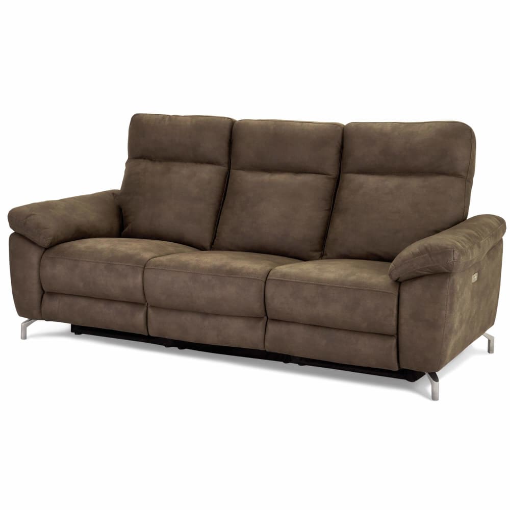 wohnli-moebel-suche-M23017458 Wohnli Möbelsuche - 3-Sitzer Sofa mit Relaxfunktion Stoffbezug Taupe