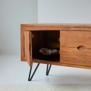 150x62x45cm Holz Braun Tikamoon Möbel Wohnzimmermöbel TV-Möbel
