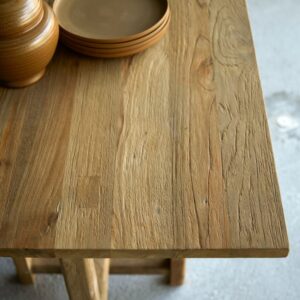 Esstisch aus massivem Recycling-Teak 6-8 Personen 200x75x80cm Holz Beige Tikamoon Möbel Esszimmermöbel Esstische