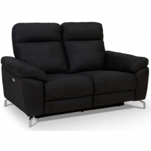 wohnli-moebel-suche-M23019101 Wohnli Möbelsuche - 2-Sitzer Sofa mit Relaxfunktion Stoffbezug Schwarz