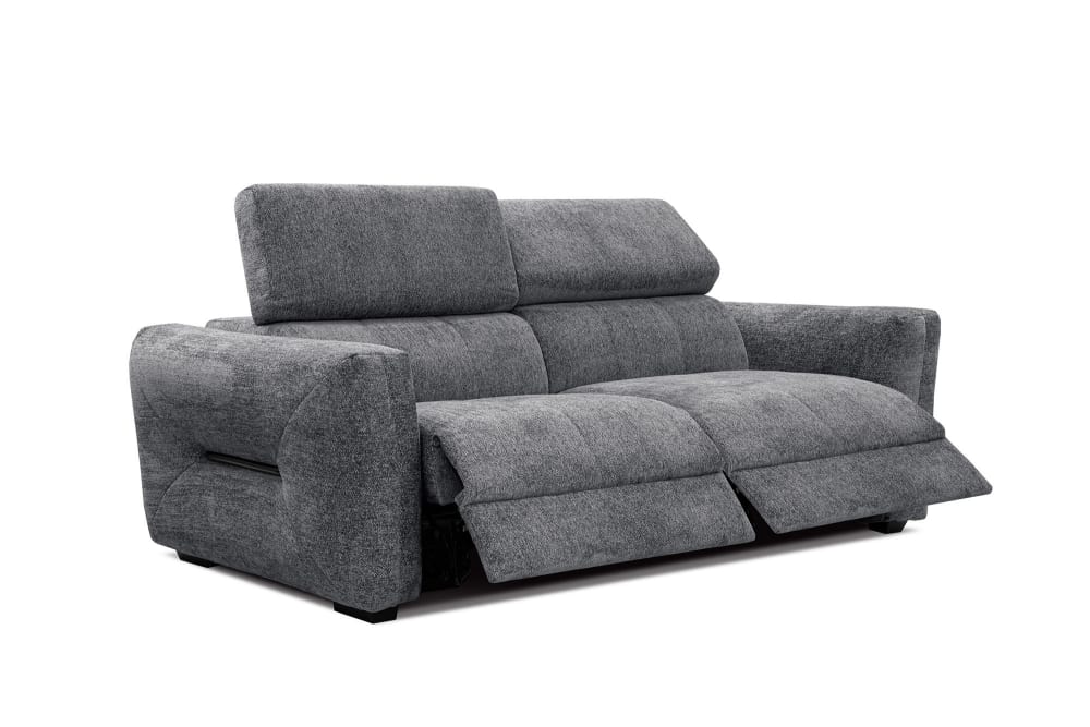 Wohnli Möbelsuche - Sofa 3-Sitzer mit 2 Relaxfunktionen und verstellbare Kopfstützen