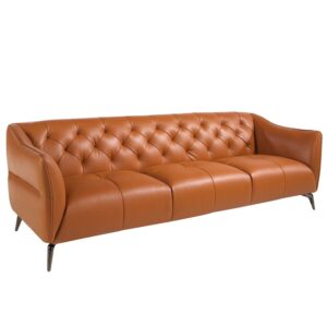 wohnli-moebel-suche-M23024050 Wohnli Möbelsuche - 3-Sitzer-Sofa aus Leder mit Stahlbeinen