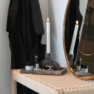 Sitzbank Abano 80x45x35cm Holz Beige Meubles & Design Möbel Esszimmermöbel Sitzbank und Holzbank