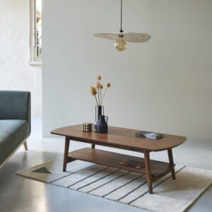 wohnli-moebel-suche-M23026122-1 Couchtisch 130x40x130cm Holz Braun BERAH GETAH Möbel Wohnzimmermöbel Couchtische