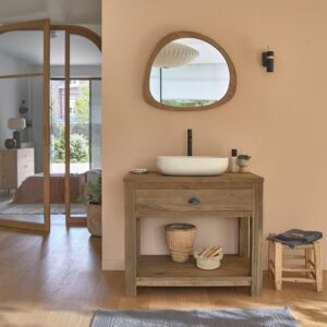 90x78x90cm Holz Beige BERAH GETAH Möbel Badezimmermöbel Waschtische