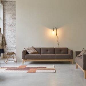 wohnli-moebel-suche-M23030984 Wohnli Möbelsuche - 3-Sitzer-Sofa mit massivem Eichenholzgestell und braunem Stoffbezug