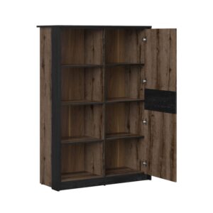 Holzoptik und Schwarz