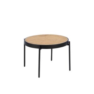 wohnli-moebel-suche-M23032098 Wohnli Möbelsuche - Runder Couchtisch aus Rattan und Schwarz