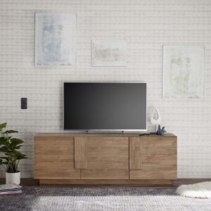 Sideboard mit 3 Türen L182 cm - Dekor Eiche Handwerker 182x90x44cm Spanplatte Braun Calicosy Möbel Esszimmermöbel Sideboards, Highboards & niedrige Anrichten