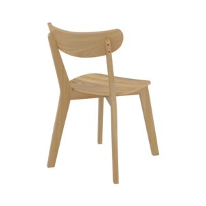 2er Set Stühle aus hellem Holz 48x81x55cm Holz Braun Rendez-Vous Déco Möbel Esszimmermöbel Stühle