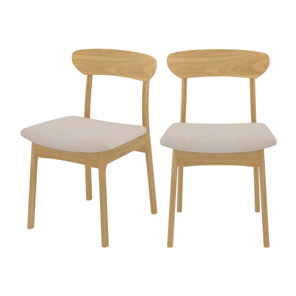 wohnli-moebel-suche-M23033626 Wohnli Möbelsuche - 2er Set Stühle aus beigem Stoff und hellem Holz