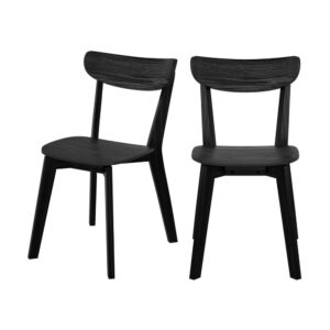 wohnli-moebel-suche-M23033627 Wohnli Möbelsuche - Set aus 2 Stühlen aus schwarzem Gummibaumholz