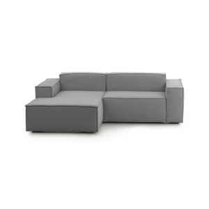 wohnli-moebel-suche-M23035764 Wohnli Möbelsuche - Festes Sofa mit Halbinsel aus grauem Stoff