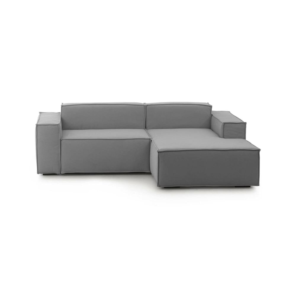 wohnli-moebel-suche-M23035768 Wohnli Möbelsuche - Festes Sofa mit Halbinsel aus grauem Stoff