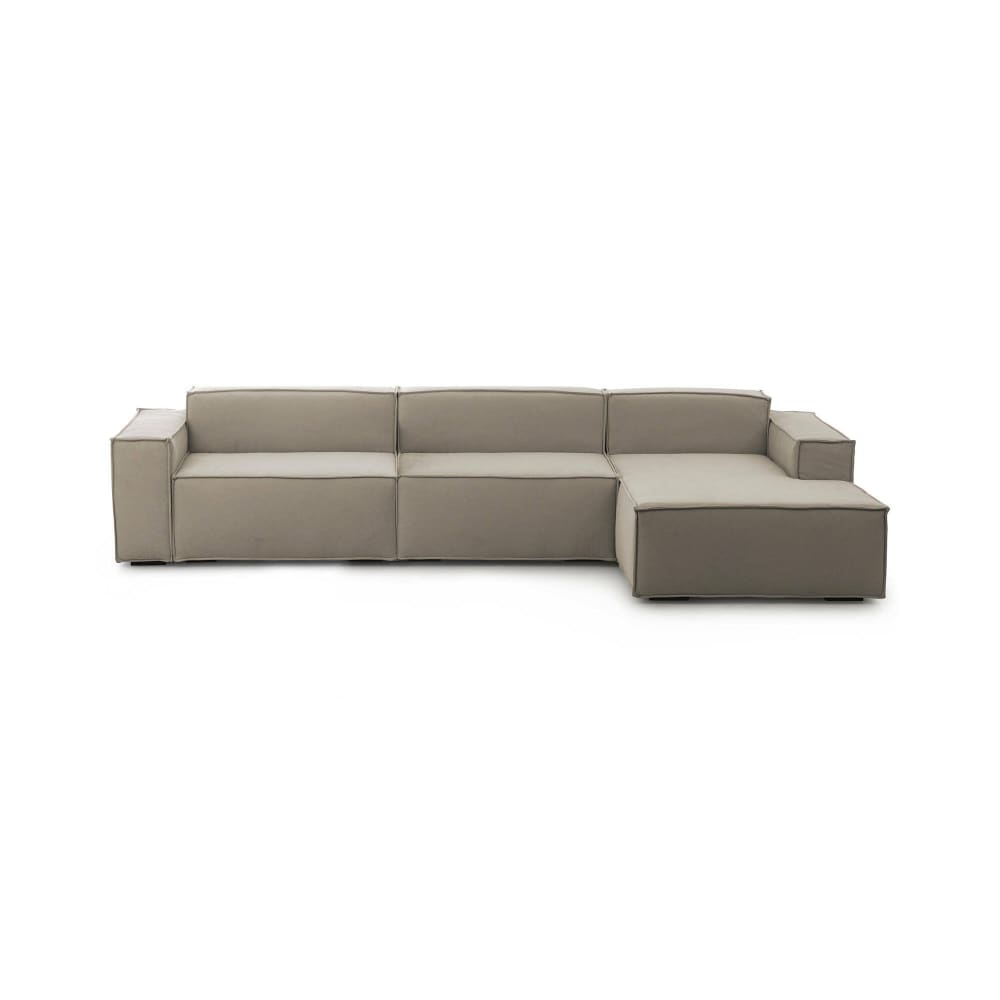 wohnli-moebel-suche-M23035770 Wohnli Möbelsuche - Festes Sofa mit Halbinsel aus taubengrauem Stoff