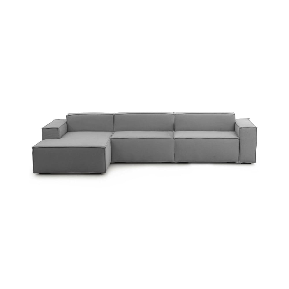 wohnli-moebel-suche-M23035774 Wohnli Möbelsuche - Festes Sofa mit Halbinsel aus grauem Stoff