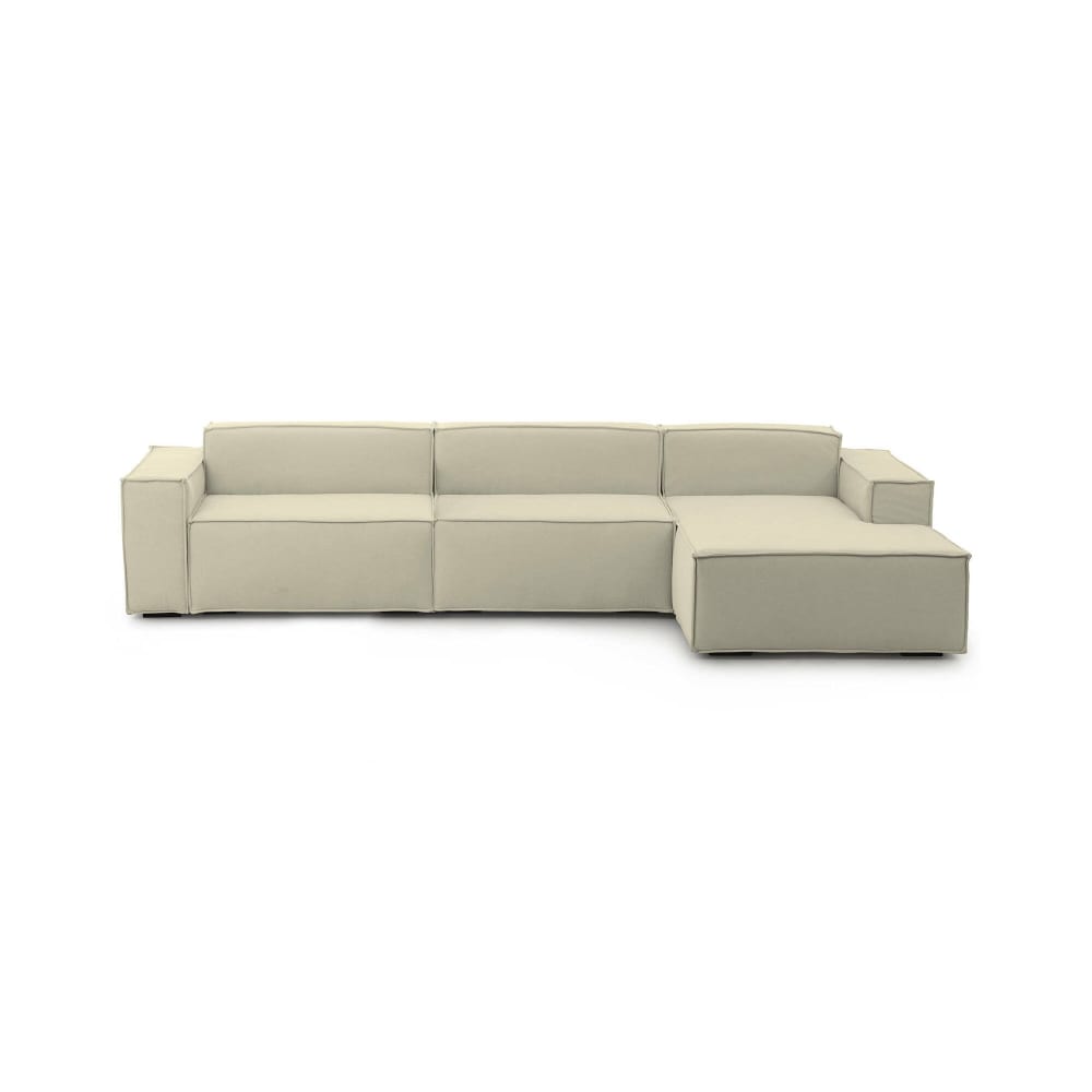 wohnli-moebel-suche-M23035775 Wohnli Möbelsuche - Festes Sofa mit Halbinsel aus beigem Stoff