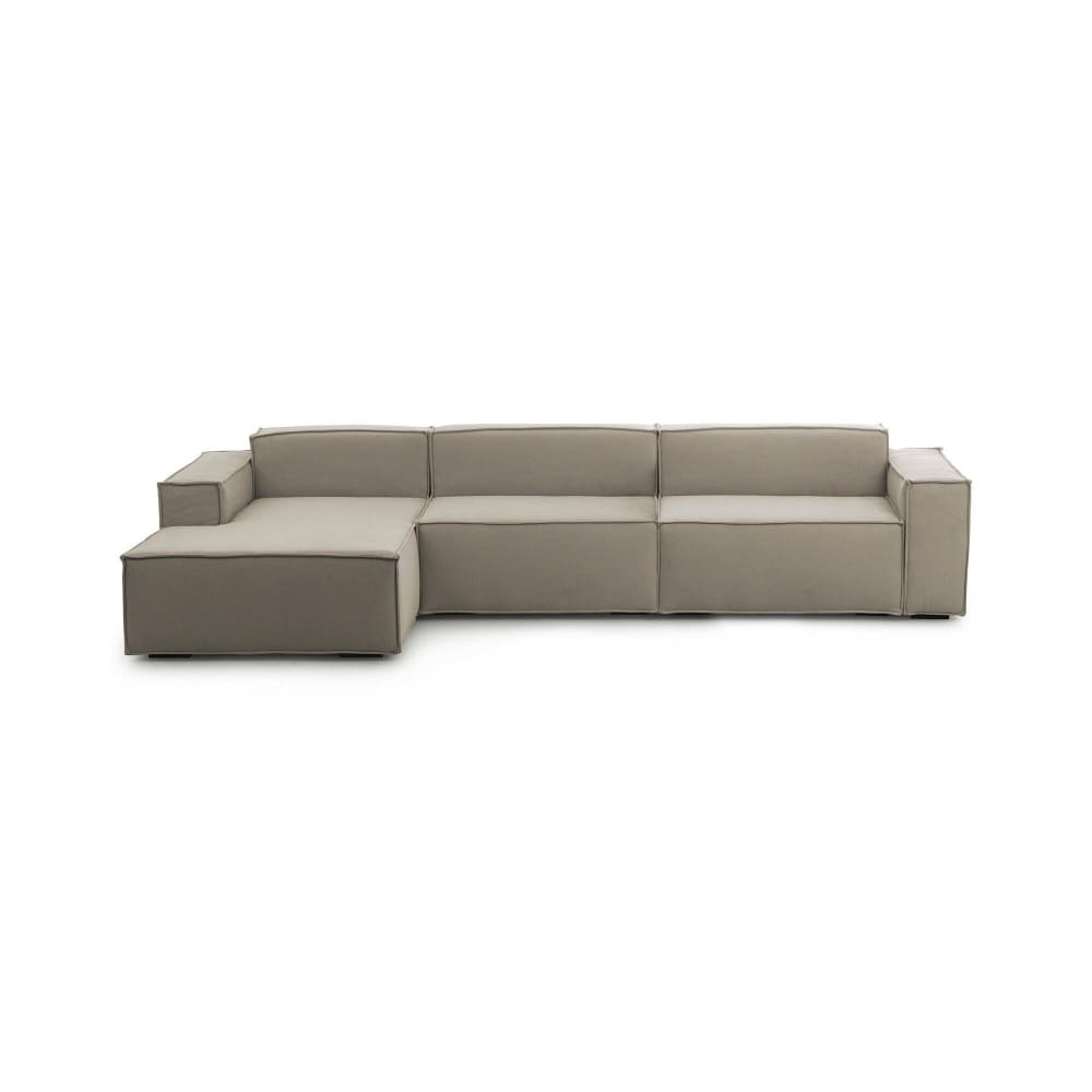 wohnli-moebel-suche-M23035784 Wohnli Möbelsuche - Festes Sofa mit Halbinsel aus taubengrauem Stoff
