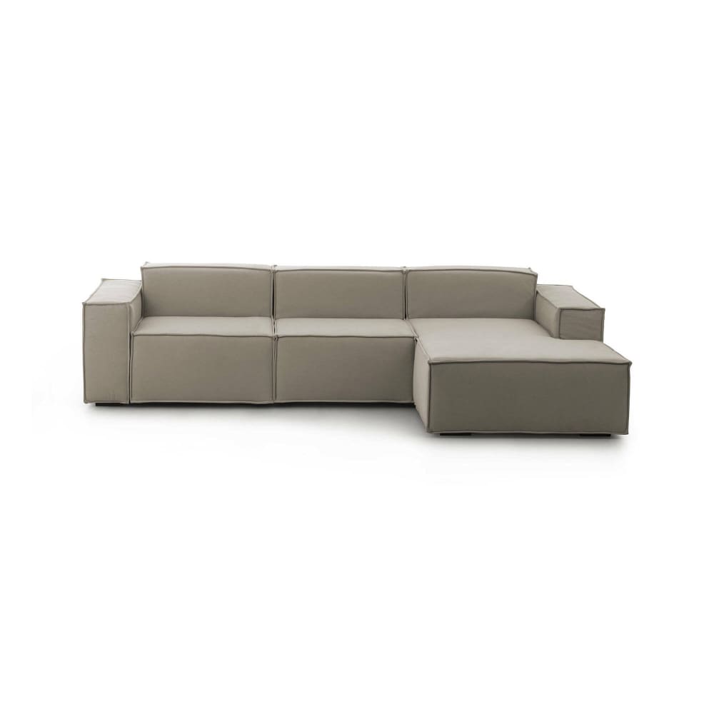 wohnli-moebel-suche-M23035786 Wohnli Möbelsuche - Festes Sofa mit Halbinsel aus taubengrauem Stoff