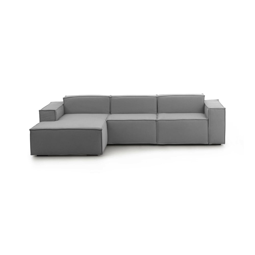 wohnli-moebel-suche-M23035791 Wohnli Möbelsuche - Festes Sofa mit Halbinsel aus grauem Stoff