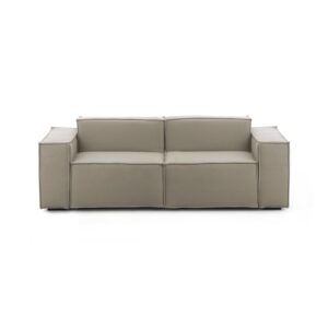 wohnli-moebel-suche-M23035800 Wohnli Möbelsuche - Festes 2-Sitzer-Sofa aus taubengrauem Stoff