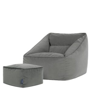 Wohnli Möbelsuche - XXL Sitzsack-Sessel mit Fußhocker